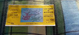 BIGLIETTO LOTTERIA DI MONZA 1982 - Billets De Loterie