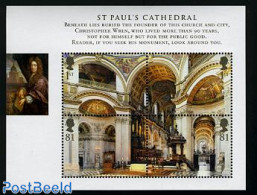 Great Britain 2008 Cathedrals S/s, Mint NH, Performance Art - Religion - Music - Churches, Temples, Mosques, Synagogues - Unused Stamps