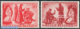 Belgium 1943 War Prisoners 2v, Mint NH, History - Performance Art - World War II - Music - Unused Stamps
