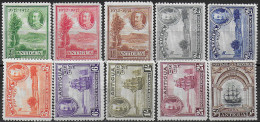 1932 Antigua George V Tercentenary 10v. MLH SG N. 81/90 - Other & Unclassified