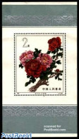 China People’s Republic 1964 Peonies S/s, Mint NH, Nature - Flowers & Plants - Neufs