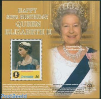 Grenada 2006 Elizabeth II 80th Birthday S/s, Mint NH, History - Kings & Queens (Royalty) - Royalties, Royals