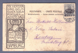 DReichspost Postkarte AK (Altona-Oevelgönne) - Altona (Elbe) 28.9.01 --> Hamburg (CG13110-290) - Covers & Documents