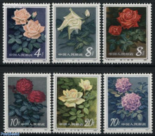 China People’s Republic 1984 Roses 6v, Mint NH, Nature - Flowers & Plants - Roses - Neufs
