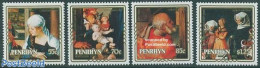 Penrhyn 1989 Christmas 4v, Mint NH, Religion - Christmas - Art - Dürer, Albrecht - Paintings - Noël