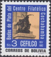 Bolivia 1982. CEFIBOL 1179 ** Silver Anniversary Of Cochabamba Philatelic Center (CEFILCO). Heroinas Coronilla Monument - Bolivien