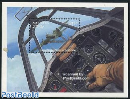 Maldives 1991 Battle Of Britain S/s, Mint NH, History - Transport - World War II - Aircraft & Aviation - 2. Weltkrieg