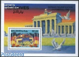 Maldives 1991 German Unification S/s, Mint NH, History - Maldives (1965-...)