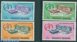 Maldives 1968 20 Years W.H.O. 4v, Mint NH, Health - Health - Maldive (1965-...)