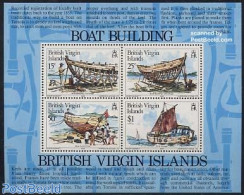 Virgin Islands 1983 Ship Construction S/s, Mint NH, Transport - Ships And Boats - Ships