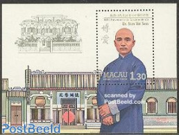 Macao 1986 Dr. Sun Yat Sen S/s, Mint NH, History - Politicians - Unused Stamps