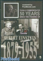 Tuvalu 2005 Albert Einstein S/s (with Thomas Mann), Mint NH, History - Science - Nobel Prize Winners - Physicians - Ar.. - Nobel Prize Laureates