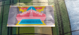 BIGLIETTO LOTTERIA DI MONZA 1983 - Lottery Tickets
