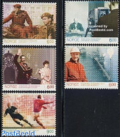 Norway 2005 Norway 1905-2005 5v, Mint NH, History - Performance Art - Science - Sport - Kings & Queens (Royalty) - Wor.. - Unused Stamps