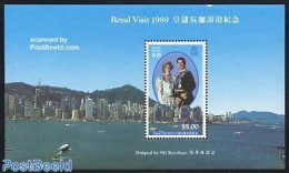 Hong Kong 1989 Charles & Diana Visit S/s, Mint NH, History - Transport - Charles & Diana - Kings & Queens (Royalty) - .. - Unused Stamps