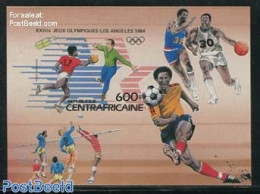 Central Africa 1983 Olympic Games S/s, Imperforated, Mint NH, Sport - Centrafricaine (République)