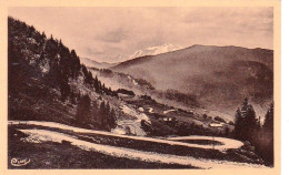 74 - Col Des Aravis - Descente Sur La Giettaz Et Le Mont Blanc - Autres & Non Classés