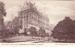 LONDON - The Hotel Cecil And Embankment Gardens - Other & Unclassified