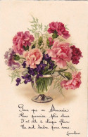 Poésie - Fleurs Et Poeme D'Alfonse De Lamartine - Autres & Non Classés