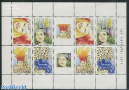 Aruba 2014 Carnival M/s, Mint NH, Various - Folklore - Other & Unclassified