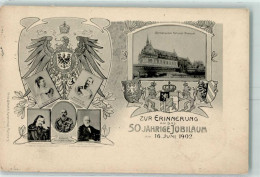 13227631 - Wappen 50. Jaehrige Jubilaeum  Jugendstil  Verlag Fritz Schardt - Autres & Non Classés