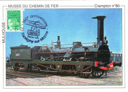   68 - MULHOUSE - Musée Du Chemin De Fer - Locomotive Crampton 80 - Mulhouse