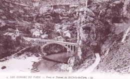 48 -  Lozere - Gorges Du Tarn -  Pont Et Tunnel De St Chely Du Tarn - Autres & Non Classés