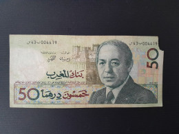 MAROC 50 DIRHAMS 1987.MANQUE 1 COIN - Marokko