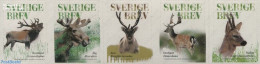 Sweden 2016 Deer 5v S-a, Mint NH, Nature - Animals (others & Mixed) - Deer - Nuevos