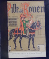 295 CHROMOS . PUBLICITE. VILLE DE ROUEN .  PROGRAMME OFFICIEL DU MILLENAIRE NORMAND . 1911 - Publicités