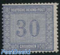 Germany, Empire 1872 30Gr, Stamp Out Of Set, Unused (hinged) - Ongebruikt