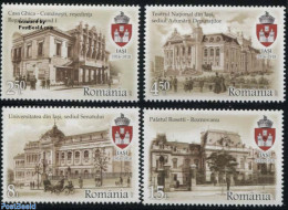 Romania 2017 Iasi 4v, Mint NH, History - Performance Art - Science - Coat Of Arms - Theatre - Education - Ungebraucht