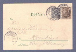 DReichspost Postkarte AK (Goldberg I. Schl.) - Goldberg (Schlesien) 9.5.01 --> Bornhöved  (CG13110-293) - Lettres & Documents