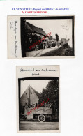 CP NON SITUEE-Depart Du FRONT De SOMME-2x CARTES PHOTOS Allemandes-GUERRE 14-18-1 WK-Militaria- - War 1914-18