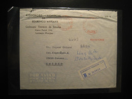 LOURENÇO MARQUES 1973 To Ektorp Sweden Registered Meter Mail Cancel Folded Cover Moçambique MOZAMBIQUE Portugal Colonies - Mosambik