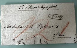 Ston 1841, STAGNO , PREPHILATELY , CROATIA, DALMAZIA - Non Classés