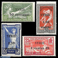 Syria 1924 Olympic Games 4v, Unused (hinged), Sport - Olympic Games - Syrië