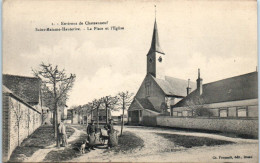 28 Environs De Chateauneuf - SAINT-MAIXME-HAUTERIVE - La Plae Et L'église - Autres & Non Classés