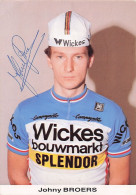 Vélo - Cyclisme - Coureur Cycliste Johny Broes - Team Wickes Splendor  - Cycling