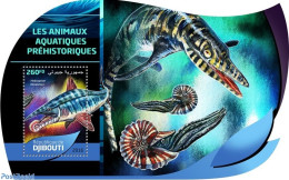 Djibouti 2016 Prehistoric Water Animals, Mint NH, Nature - Fish - Prehistoric Animals - Fishes
