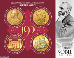 Liberia 2023 Alfred Nobel, Mint NH, History - Science - Various - Nobel Prize Winners - Round-shaped Stamps - Art - Ar.. - Nobel Prize Laureates