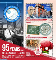 Liberia 2023 Alexander Fleming, Mint NH, Health - Nature - Science - Mushrooms - Inventors - Mushrooms