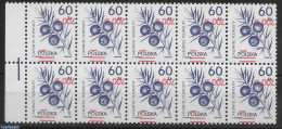 Poland 1990 Inverted Print, Strip Of 10v. , Mint NH, Various - Errors, Misprints, Plate Flaws - Neufs