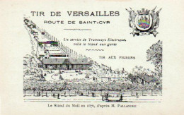 4V5Hy    Tir Aux Pigeons De Versailles Route De Saint Cyr Stand Du Mail En 1876 - Tir (Armes)