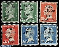 Syria 1924 Louis Pasteur, Overprints 6v, Unused (hinged) - Syrië