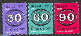 Brazil 2023 180 Years Bull's Eye Stamps 3v, Mint NH, Stamps On Stamps - Unused Stamps