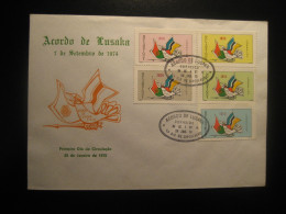 BEIRA 1975 Acordo De Lusaka Zambia FDC Cancel Cover Independence Moçambique MOZAMBIQUE Portugal Colonies - Mozambique