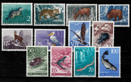 Yugoslavia Year 1954 Fauna Complete Set MNH ** - Unused Stamps