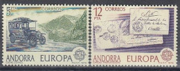 ANDORRA Spanish 123-124,unused - 1979