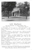 Liederkarte - Lili Marleen - Chanteurs & Musiciens